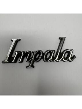 Vintage Chevrolet Impala Script Emblem Badge 1977-1982 Original GM Automobilia